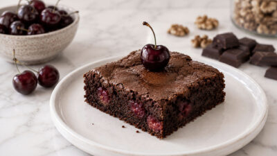 Recette Brownie Aux Cerises Ultra Fondant