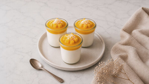 Recette La Panna Cotta Noix De Coco & Mangue