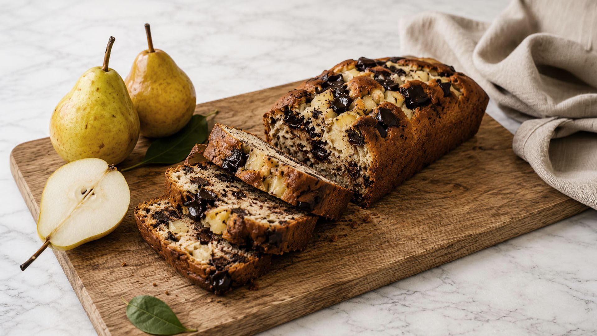 Recette Cake Aux Poires Amandes Et Chocolat