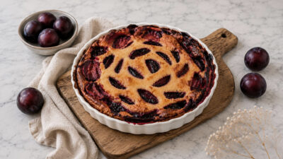 Recette Clafoutis Aux Prunes Rouges